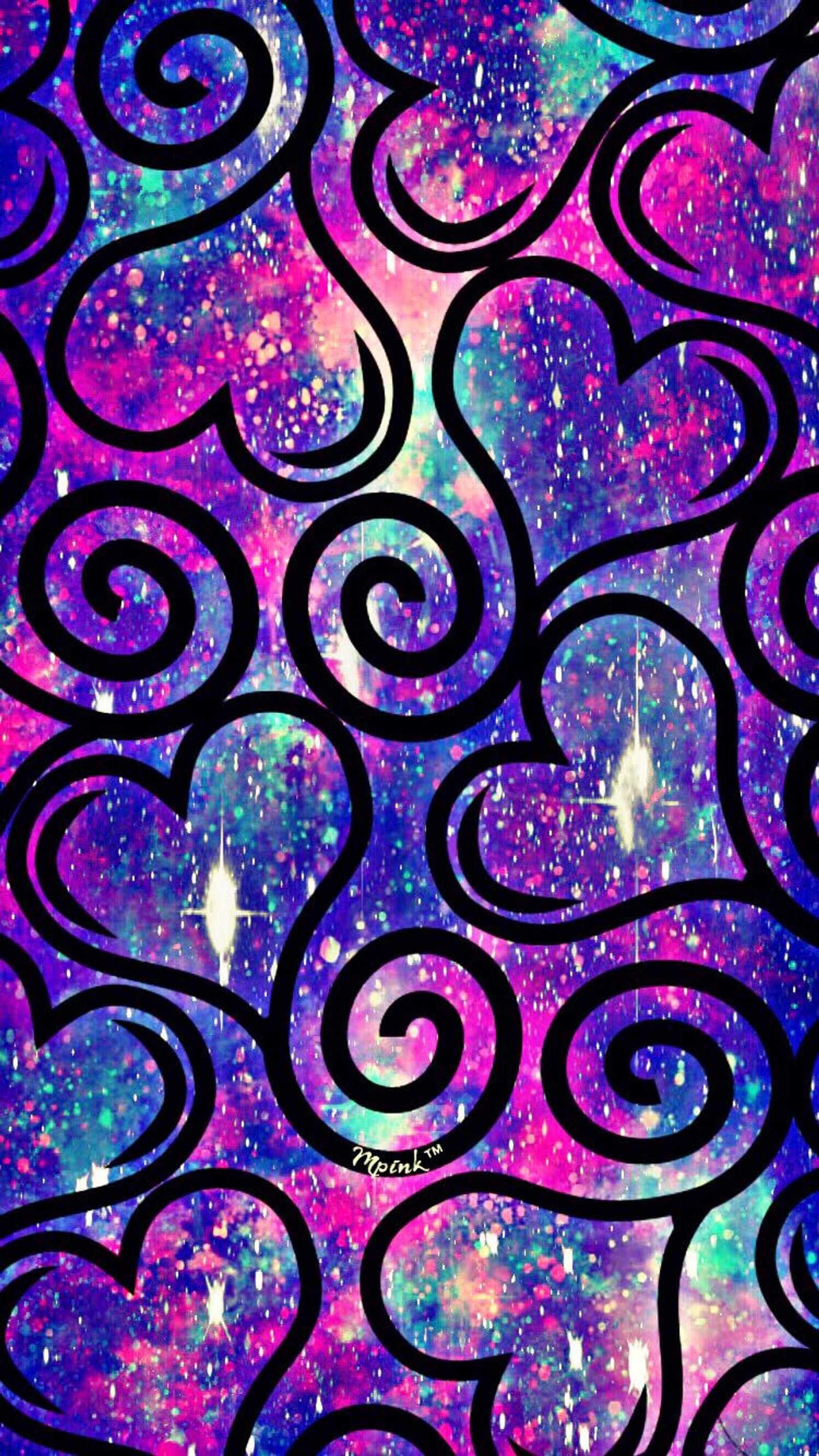 blue, glitter, love, purple Download Wallpaper