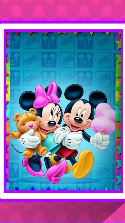 mickey mouse, minnie mouse