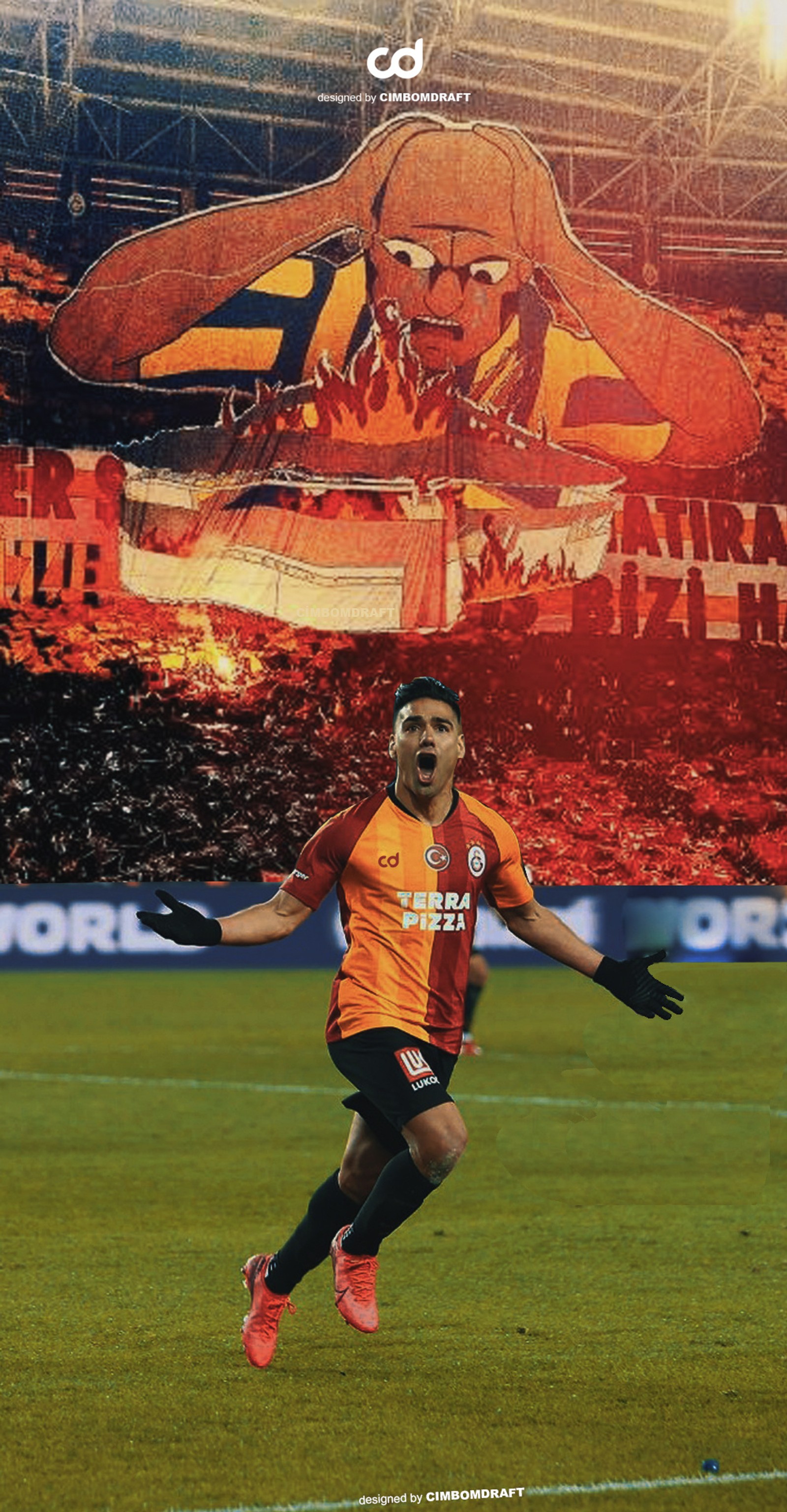 Lade kolumbien, falcão, gala, galatasaray, ultraslan Hintergrund herunter