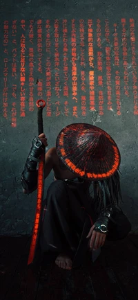 Samurai Musician in Darkness: A Fusion of Art and Sound