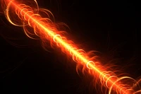 Dynamic Fractal Patterns of Orange and Red Flames Against a Dark Background