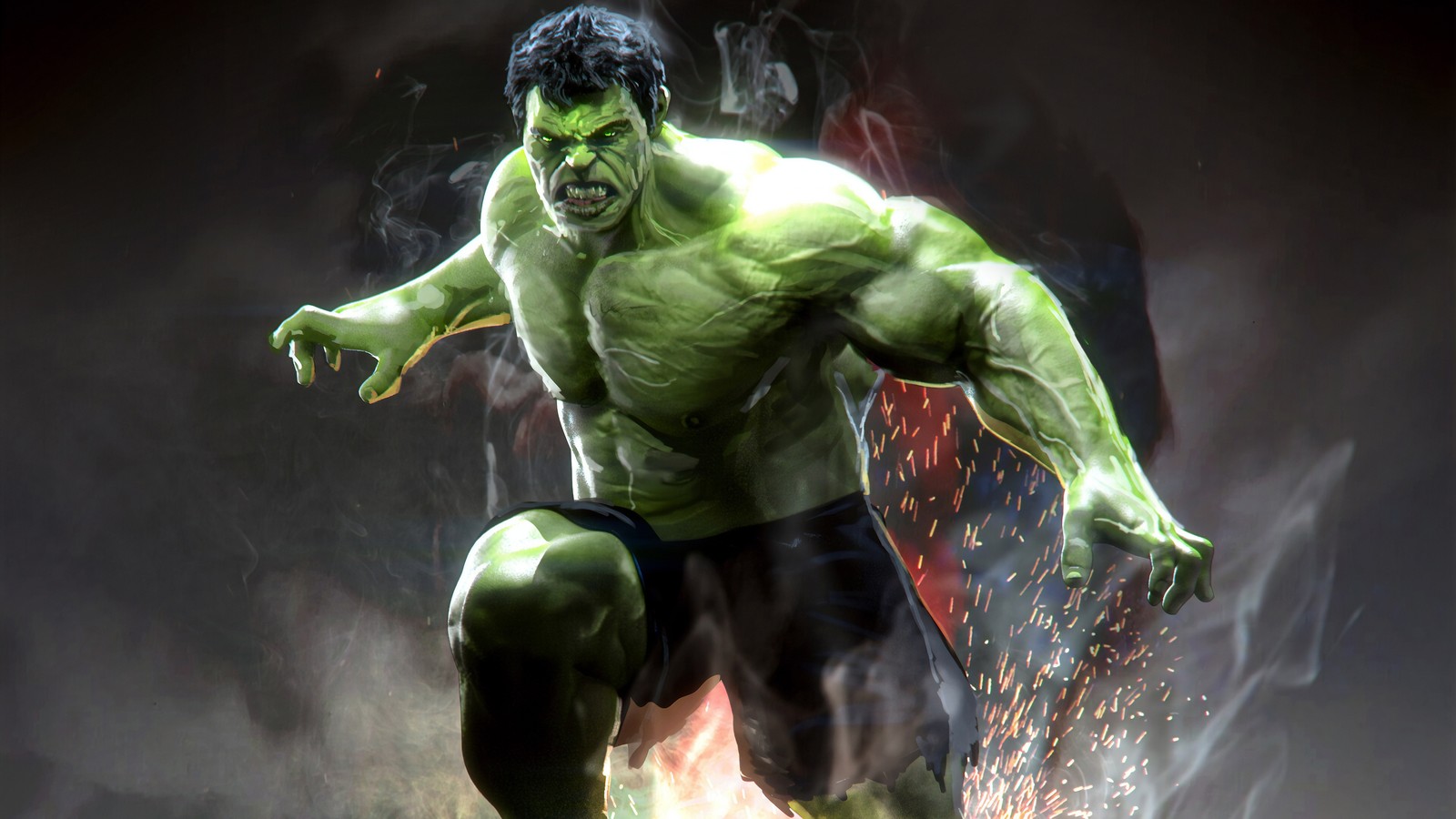 Hulk in the avengers movie (hulk, marrvel)