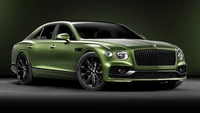 bentley flying spur, estética verde, 5k, coches, fondo de pantalla 4k