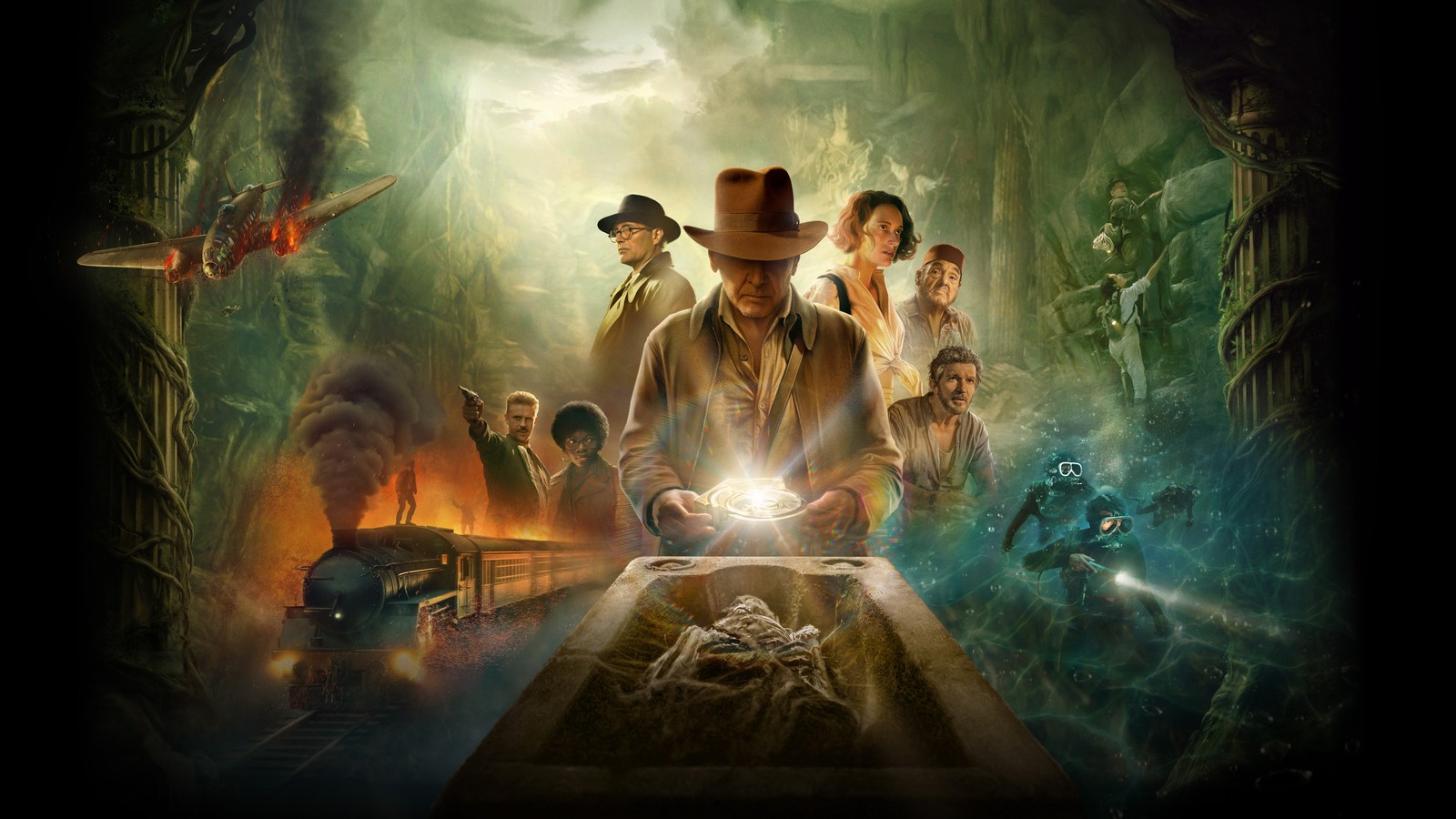 Baixar indiana jones e o dial do destino, 8k, filmes 2023, filmes, papel de parede 4k grátis