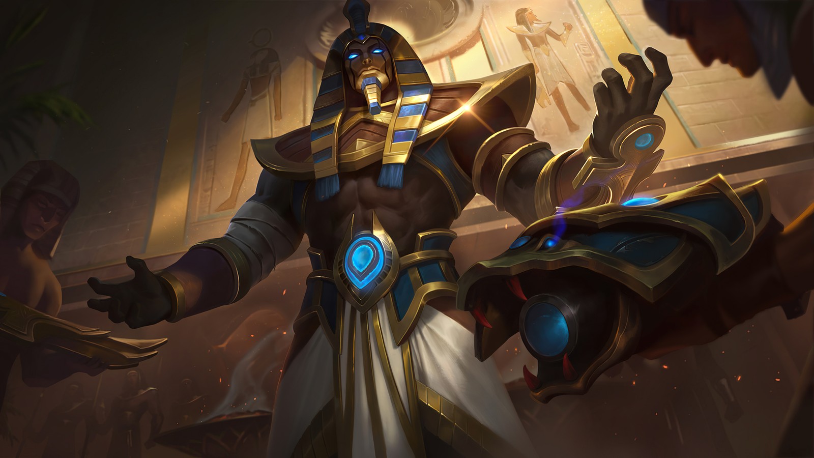 Baixar papel de parede roger, anúbis, anubis, pele, mobile legends