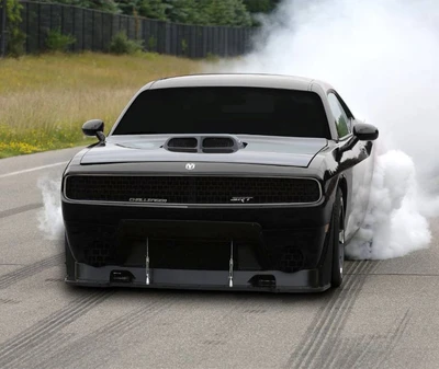 black, burnout, car, muscle