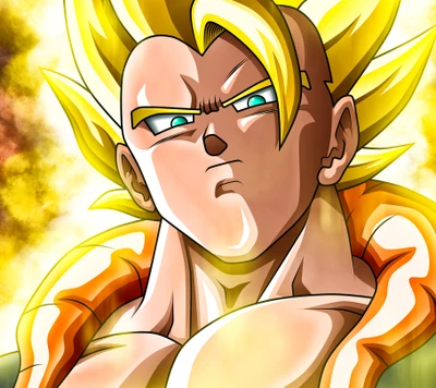 dragon ball z, gogeta, goku, oav, vegeta