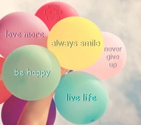 balloons, colors, happiness, inspiring, life wallpaper