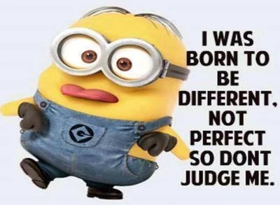 Embrace Uniqueness: A Minion's Inspirational Quote