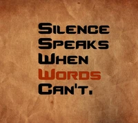 dicton, silence, speaking