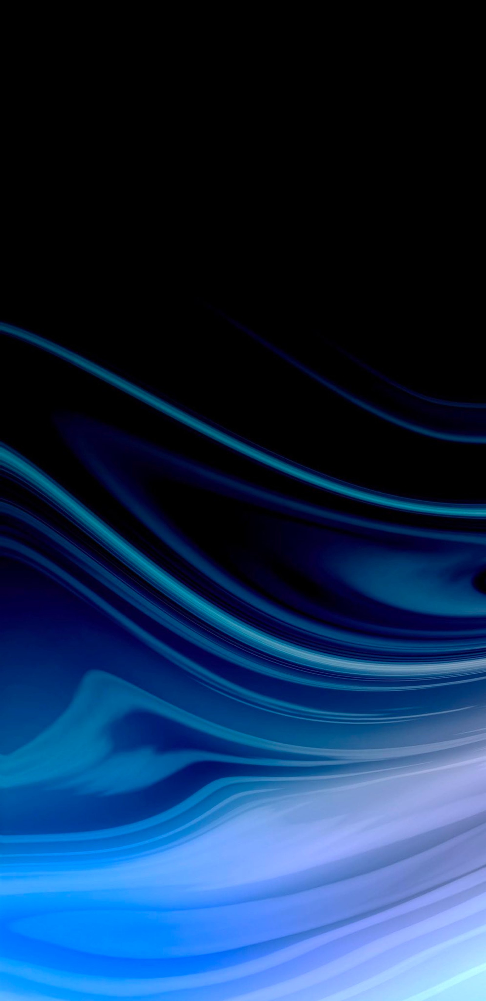 Abstract blue and black background with a wave of liquid (blue, apples, purple, violet, liquid)