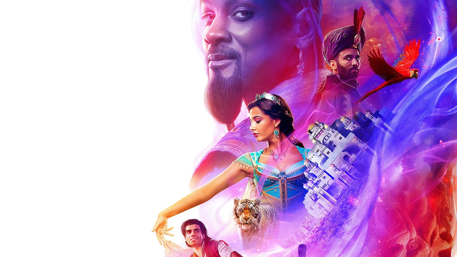 aladdin 2019, movie, jasmine, aladdin, genie wallpaper