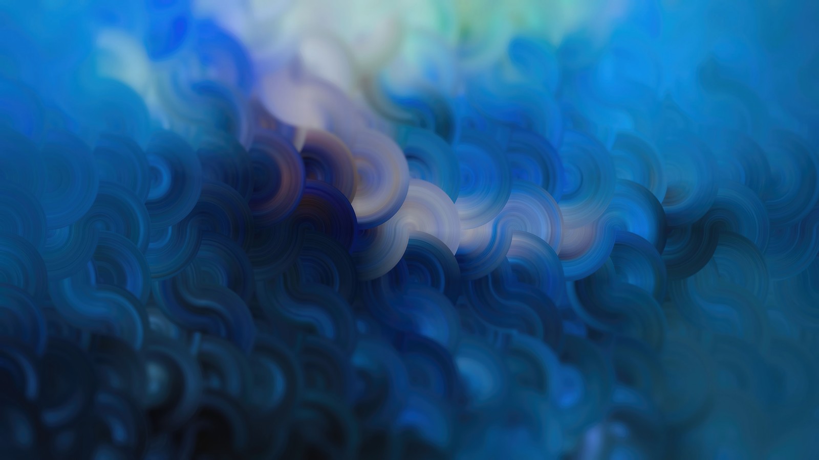 Uma fotografia desfocada de uma imagem desfocada de uma pessoa com uma prancha de surf (azul, abstrato, fundo)