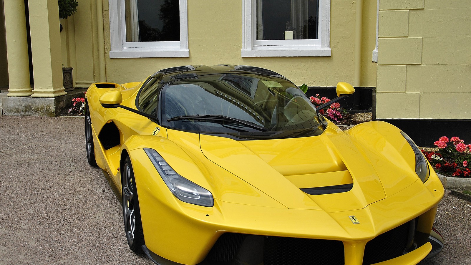 ferrari 458, sports car, laferrari, supercar, yellow wallpaper