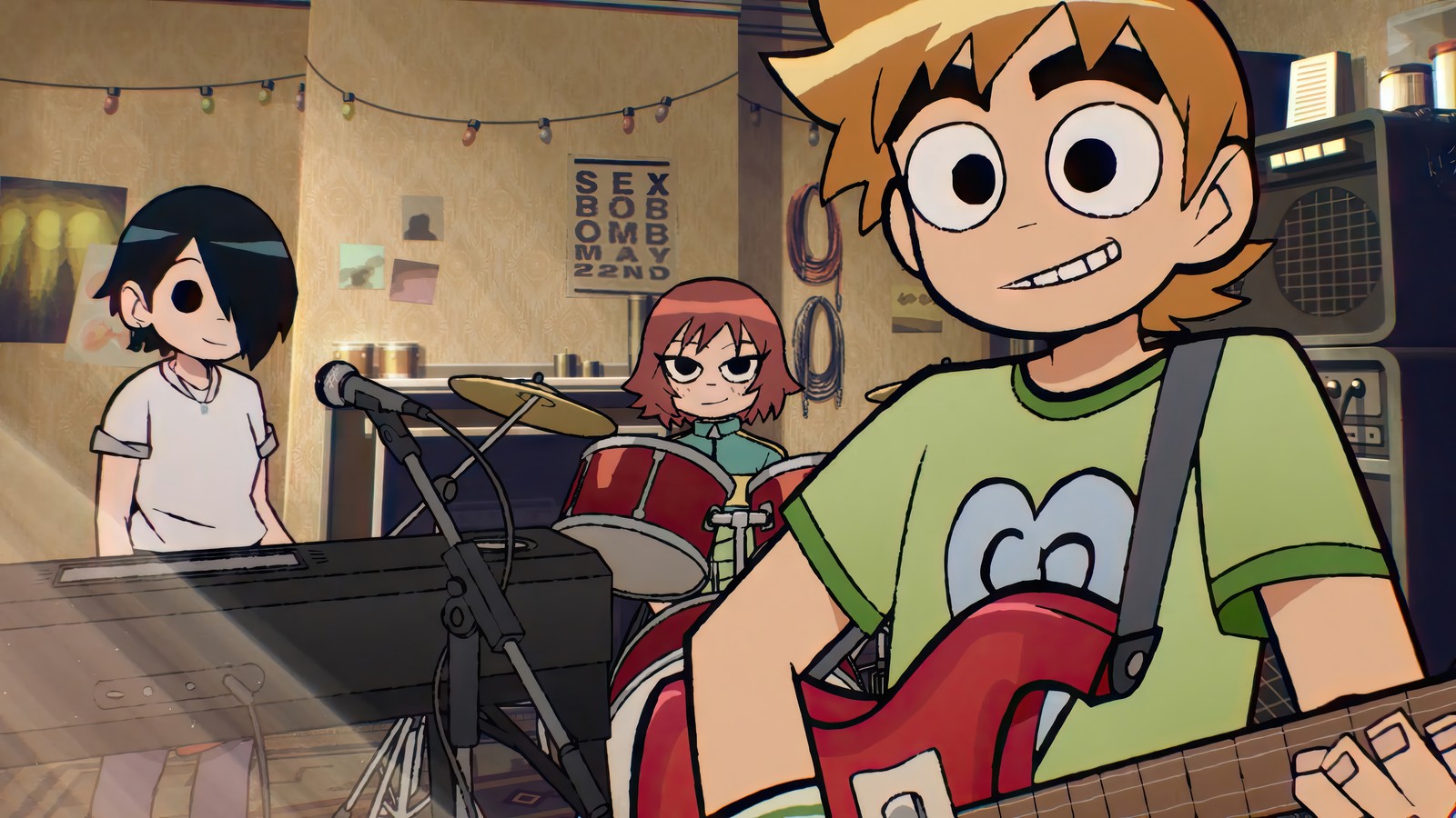 Lade scott pilgrim startet durch, scott pilgrim takes off, fernsehserie, netflix, anime Hintergrund herunter