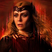 Elizabeth Olsen as Scarlet Witch: A Striking Digital Art Portrait