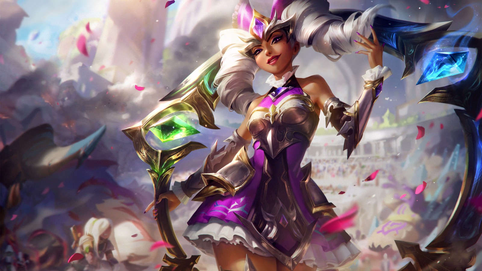 Download league of legends, qiyana, games, 4k wallpaper for free