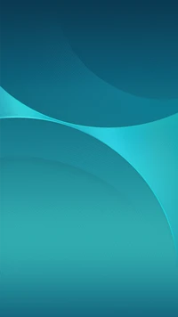 Ondas abstratas em teal vibrante e azul elétrico para ZTE Nubia Z17S