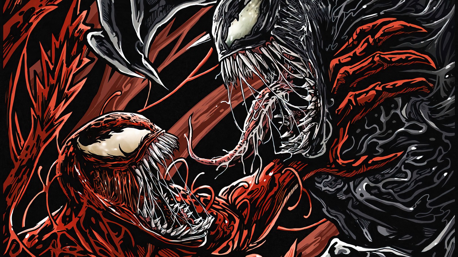 Téléchargez le fond d'écran venom let there be carnage, marvel, film, 2021, carnage