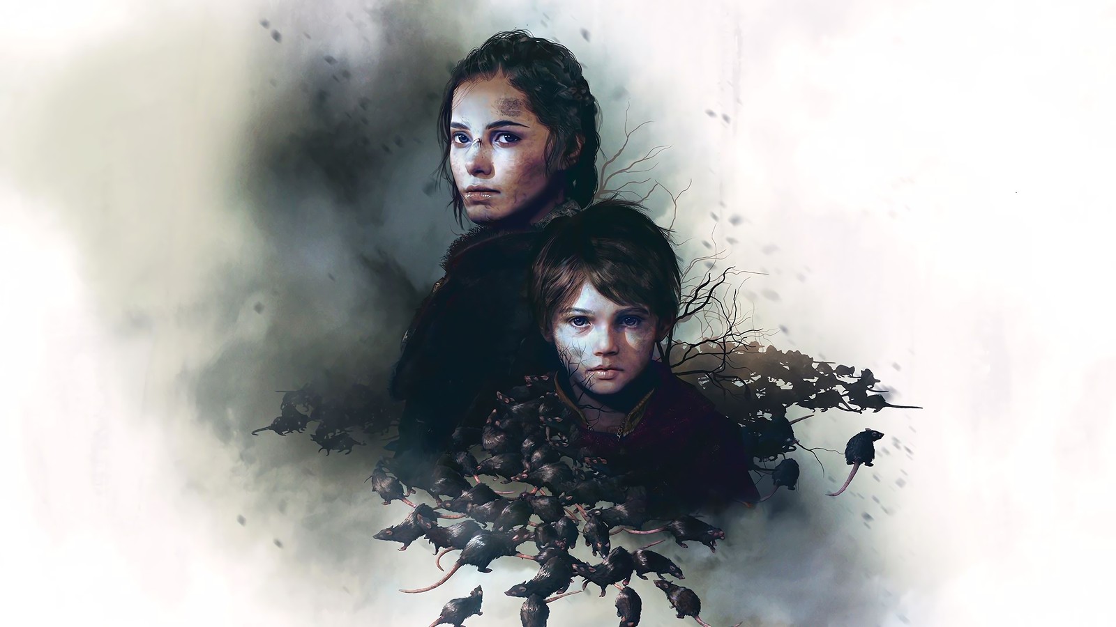 Imagem árabe de um casal em pé um ao lado do outro (a plague tale innocence, jogo de vídeo)