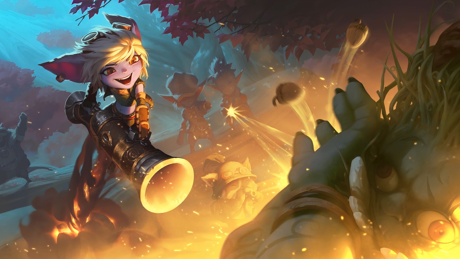 tristana, lol, lor, legends of runeterra, video game wallpaper