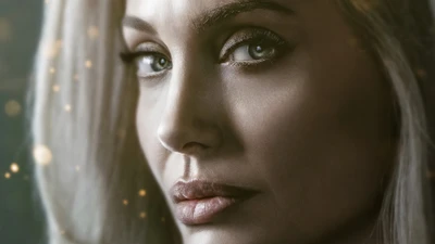 Thena from Eternals: A Close-Up of Angelina Jolie's Captivating Performance