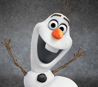 El alegre Olaf, el muñeco de nieve de Disney Frozen (2013)