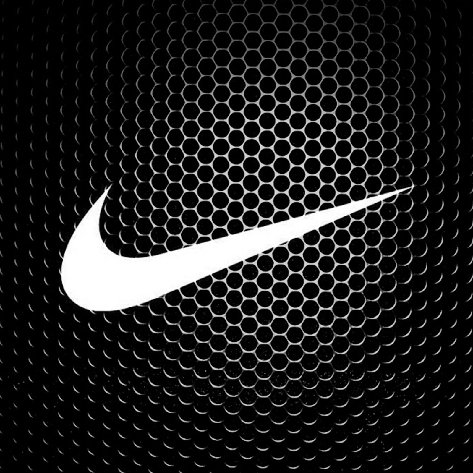 Un logo de nike blanco sobre un fondo negro (negro, ropa, moda, logotipo, nike)