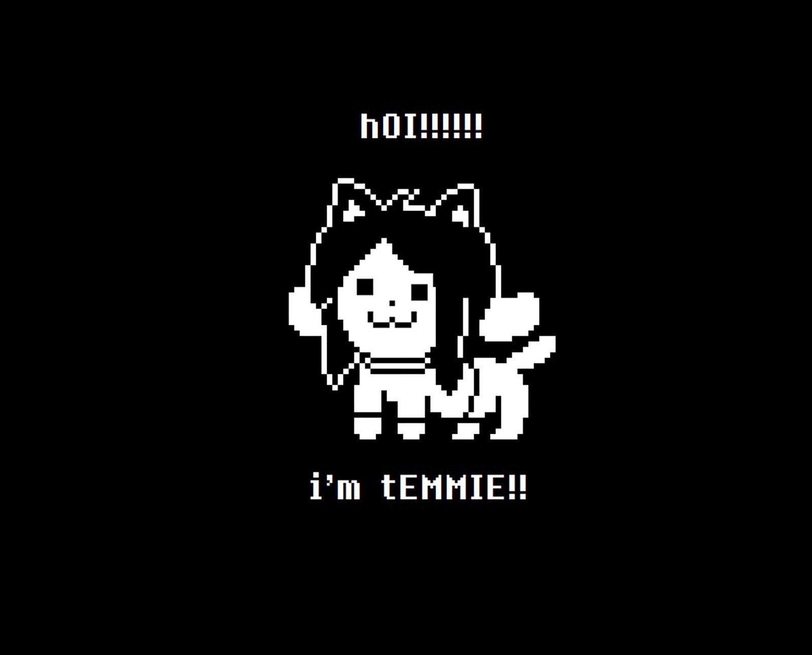 Baixar papel de parede hoi im temmie, temmie, undertale