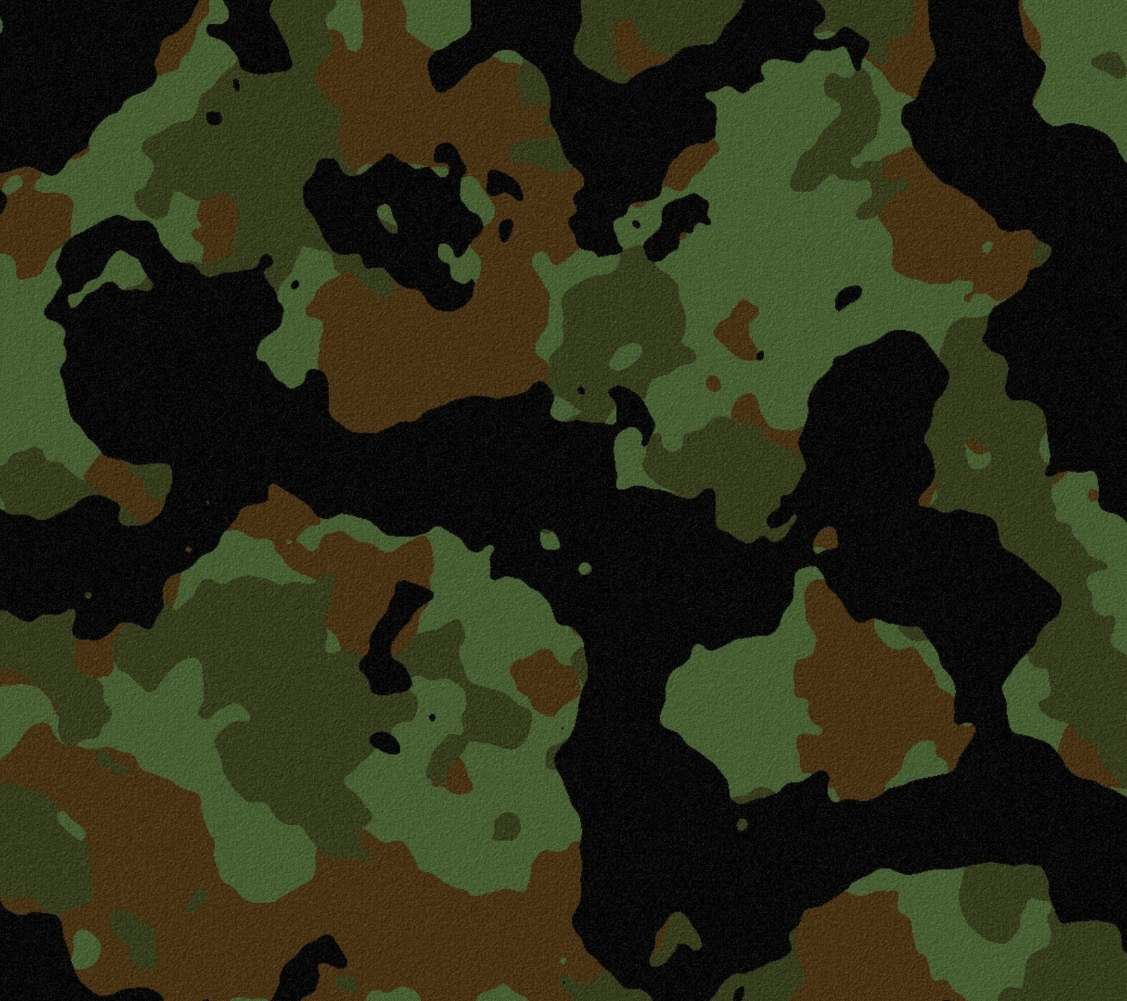 A close up of a camouflage pattern with a black background (army, camoflage, conceal, design, gree)