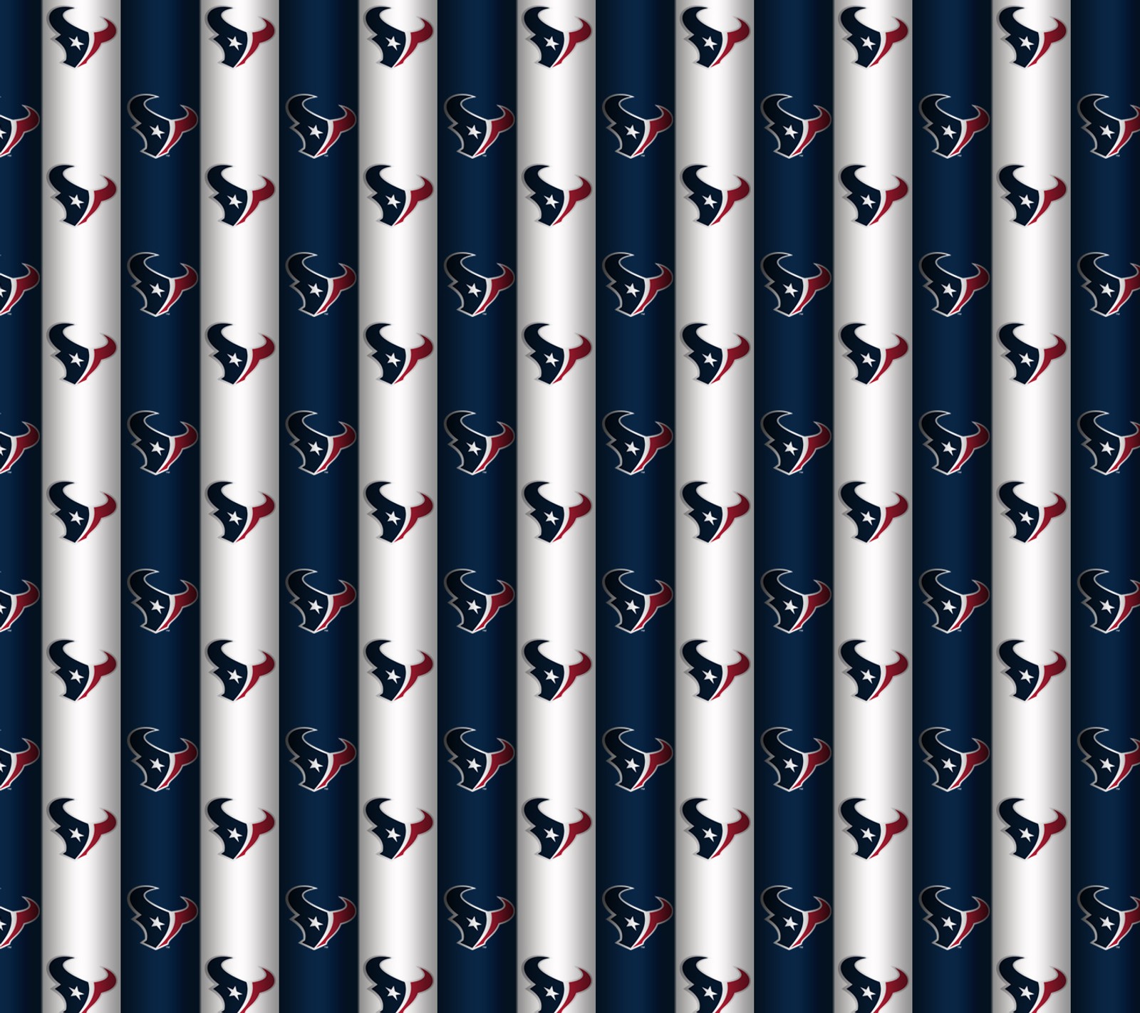 A close up of a pattern of a football helmet on a blue background (houston, logo, repeated, texans)