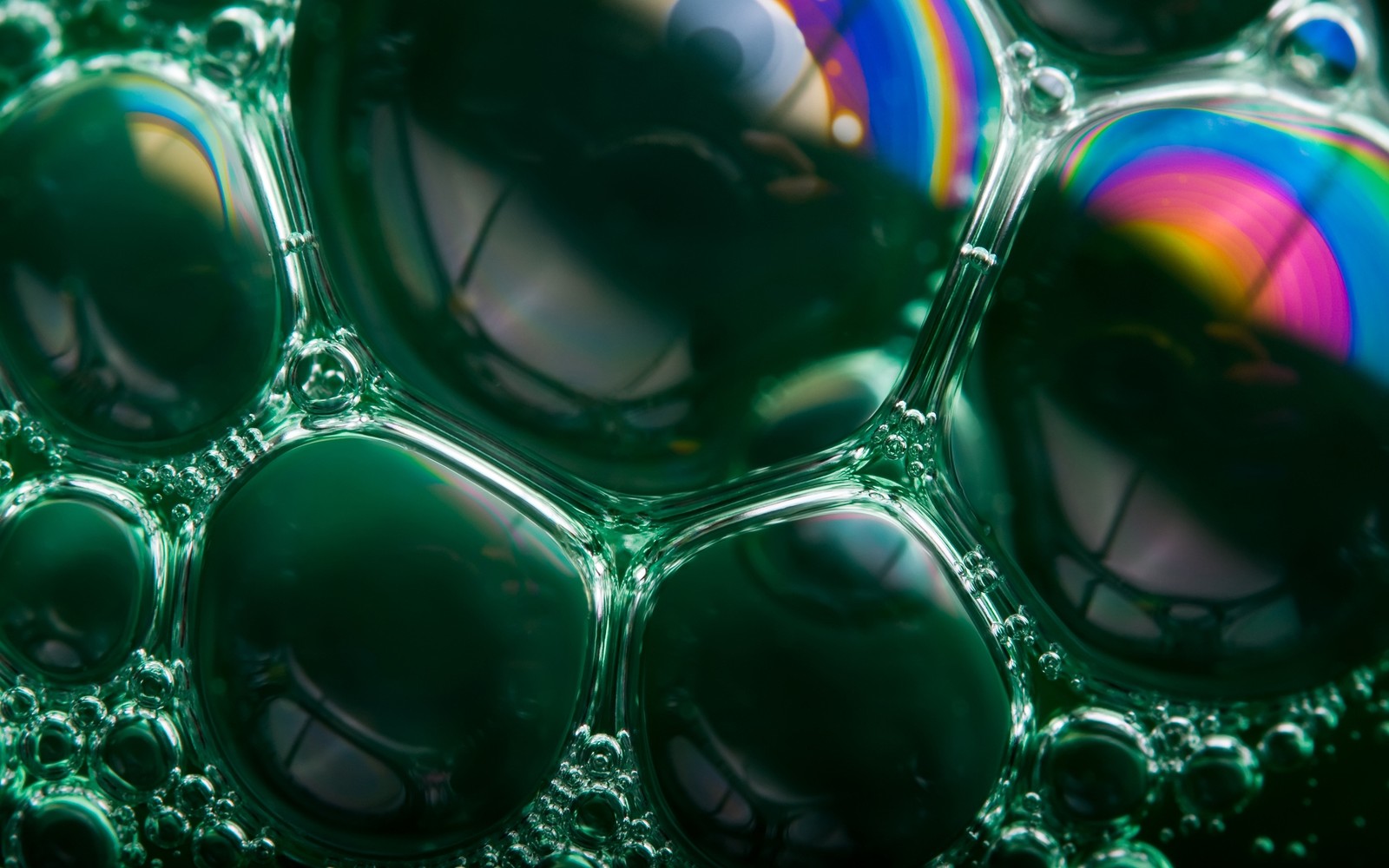 A close up of a bunch of bubbles in a glass container (soap bubble, soap, bubble, foam, green)