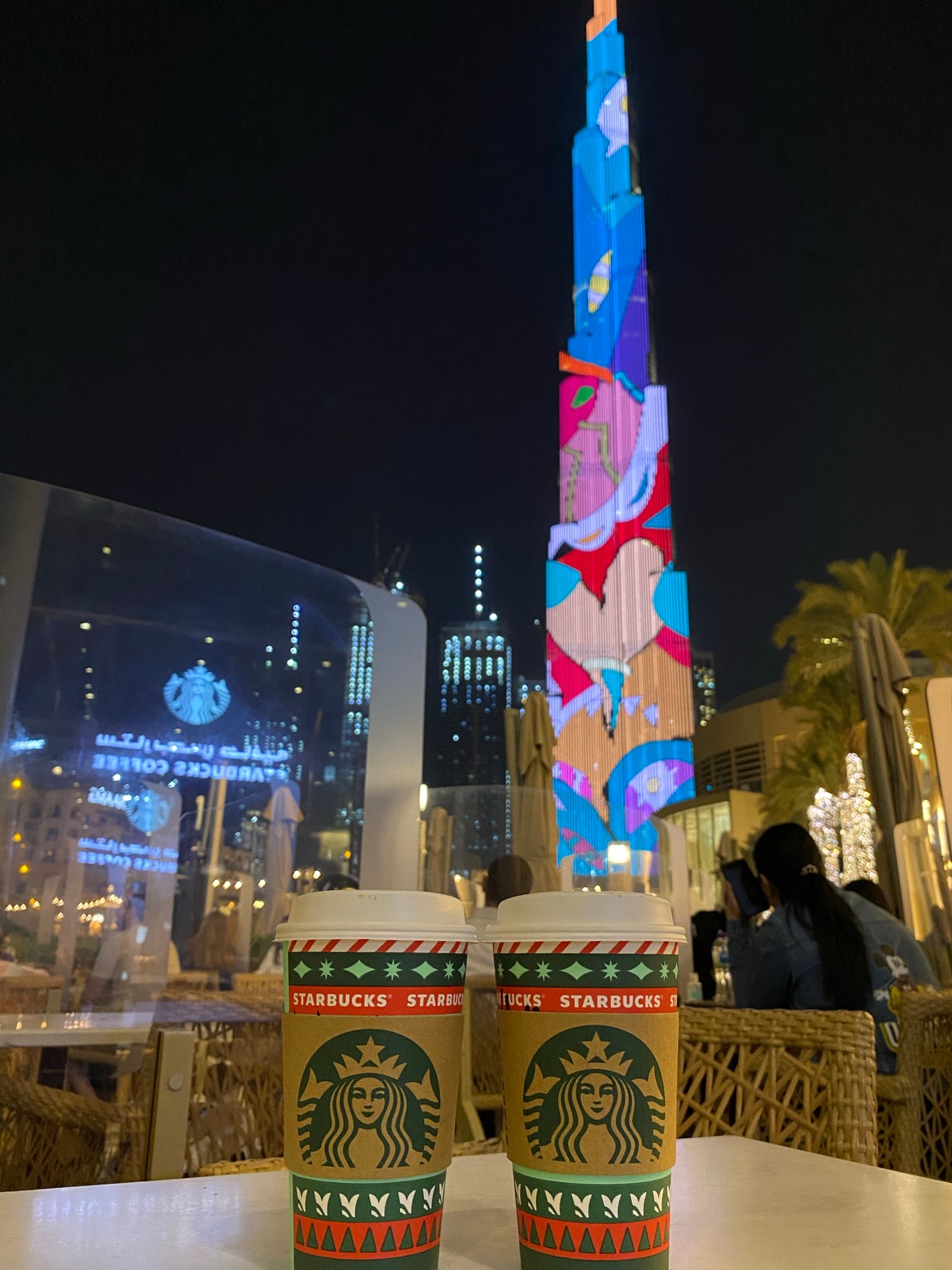 Скачать обои дубай, dubai, burj khalifa, ночь, башня