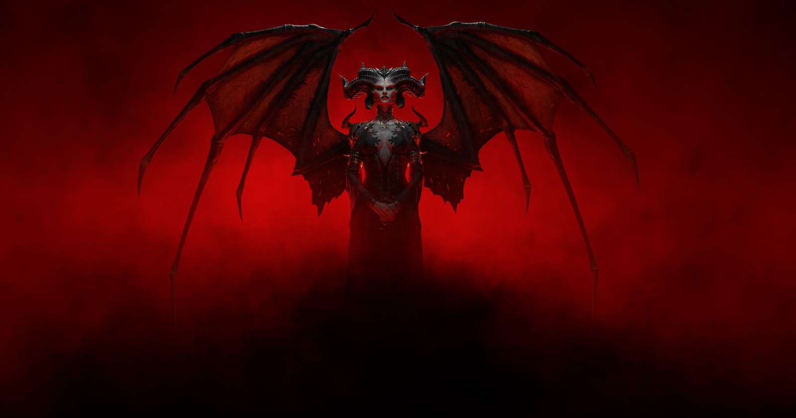 Baixar papel de parede lilith, diablo 4, jogos 2023, diablo iv, fundo vermelho