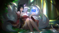 Ahri : Enigmatique Sorcière à Neuf Queues de League of Legends