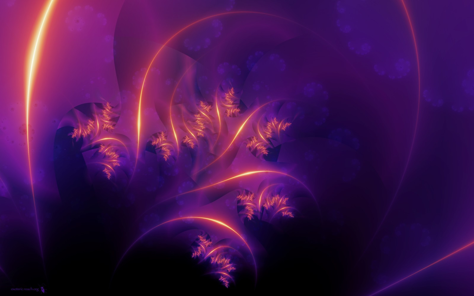 Purple and orange fram fram fram fram fram fram fram fram (violet, purple, fractal art, light, lens flare)