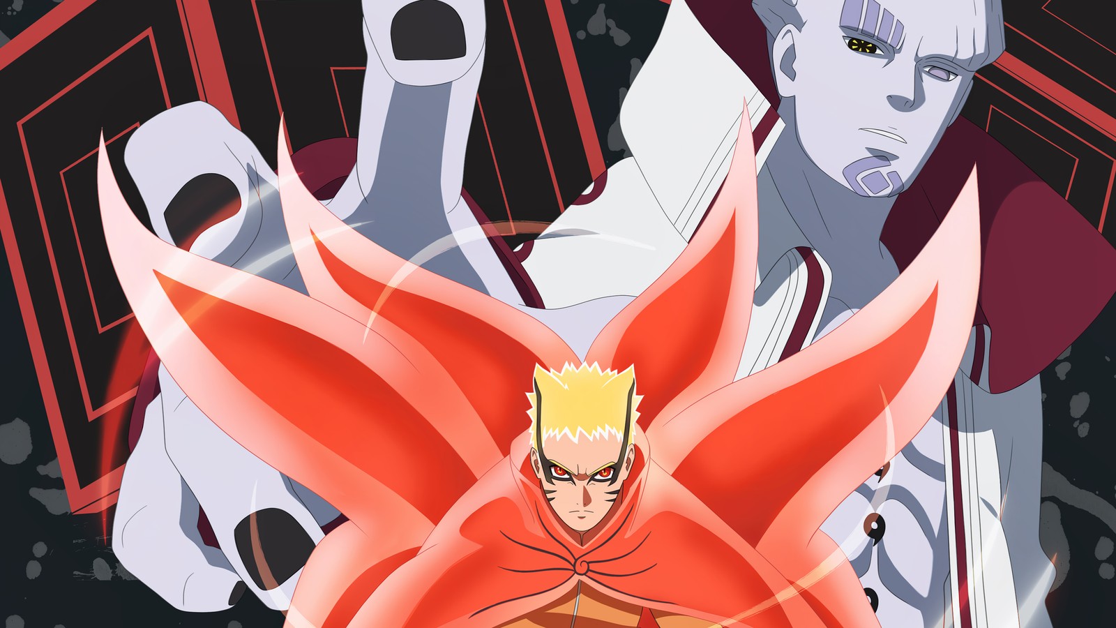 naruto uzumaki, baryon mode, isshiki otsutsuki, anime wallpaper