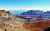 Paysage volcanique majestueux à la lumière du matin