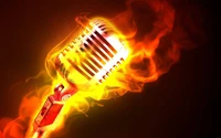 Fiery Microphone: Ignite Your Music Passion