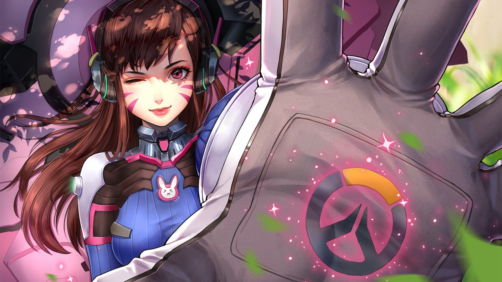 Скачать обои dva, overwatch, видеоигра