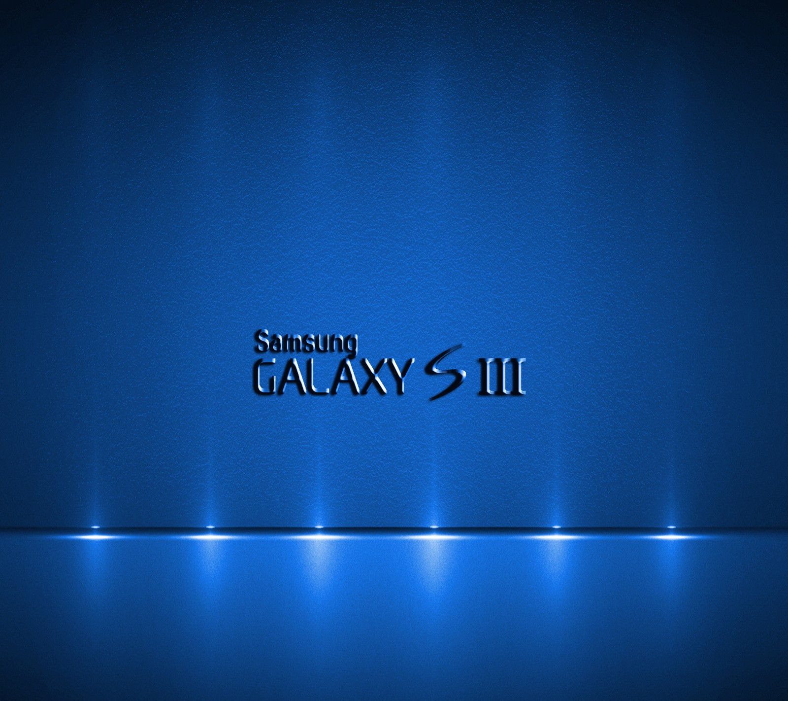 A close up of a blue wall with a logo on it (elegant background, grey, illumination, samsung galaxy s3)