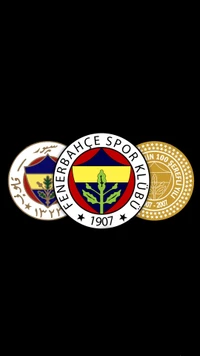 Emblemas del Club Deportivo Fenerbahçe y logotipo del aniversario