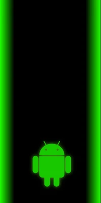 android, bar, glow, green, lockscreen