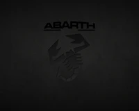 Logo Abarth avec un fond noir élégant