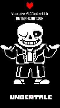 determination, sans, undertale wallpaper