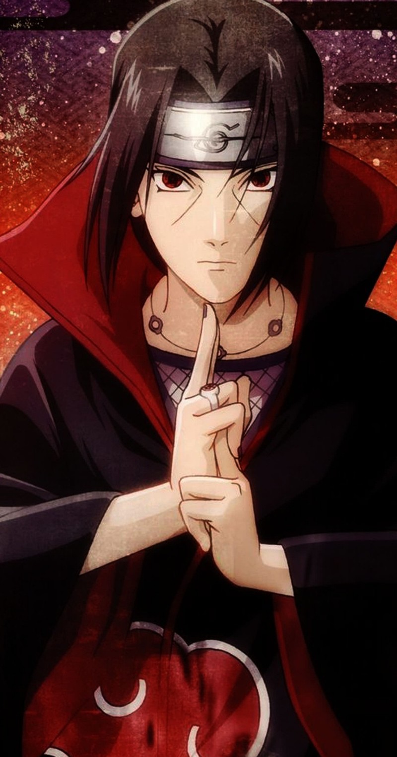 Близкий план человека с пальцем на указательном (акатсуки, akatsuki, itachi uchiha)