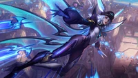 Arte de splash de Batalha Morcego Xayah - League of Legends