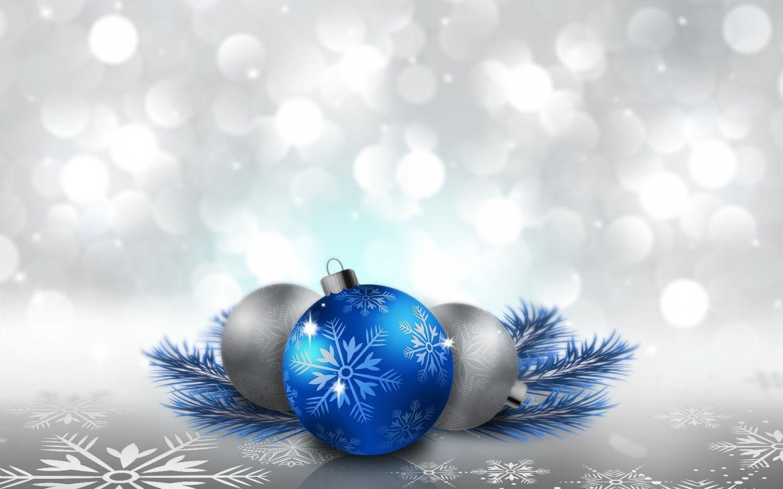 Descargar fondo de pantalla azul, decoración navideña, navidad, felicidad, conífera