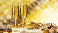 neues jahr, silvester, getränk, champagner, alkoholisches getränk