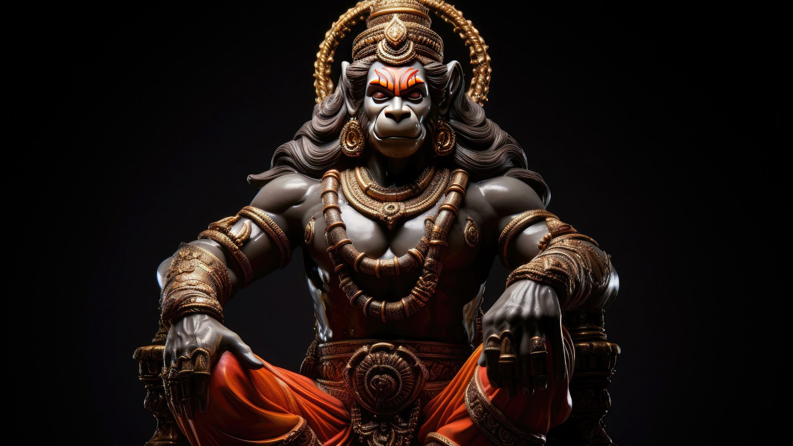 lord hanuman, illustration, digital art, 5k, anjaneya wallpaper